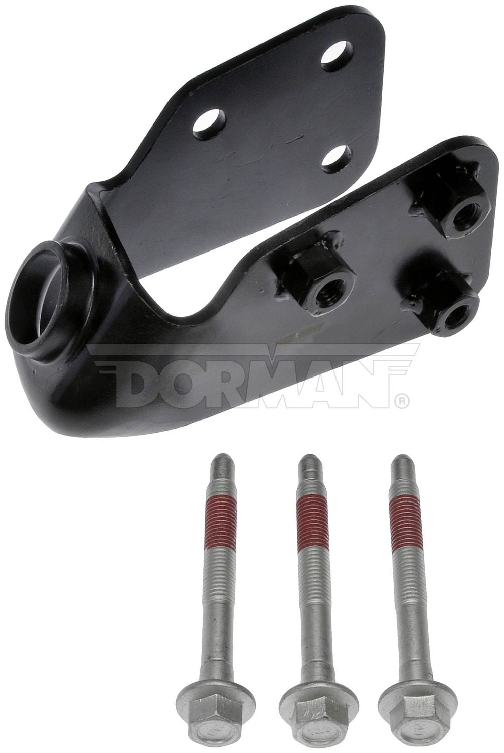 Front View of Right Radius Arm Bracket DORMAN 523-222