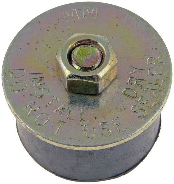 Front View of Engine Timing Cover Plug DORMAN 570-008