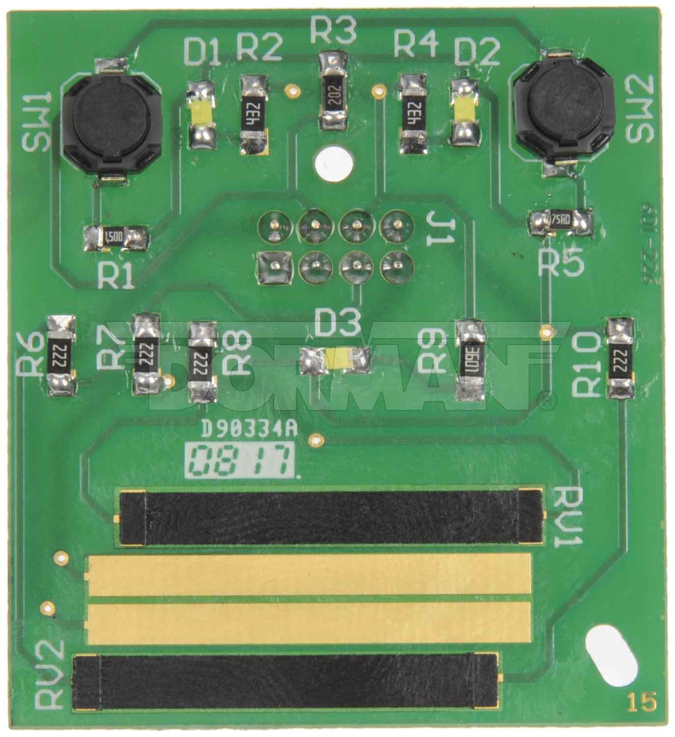 Front View of Trailer Brake Control Module Circuit Board DORMAN 601-226