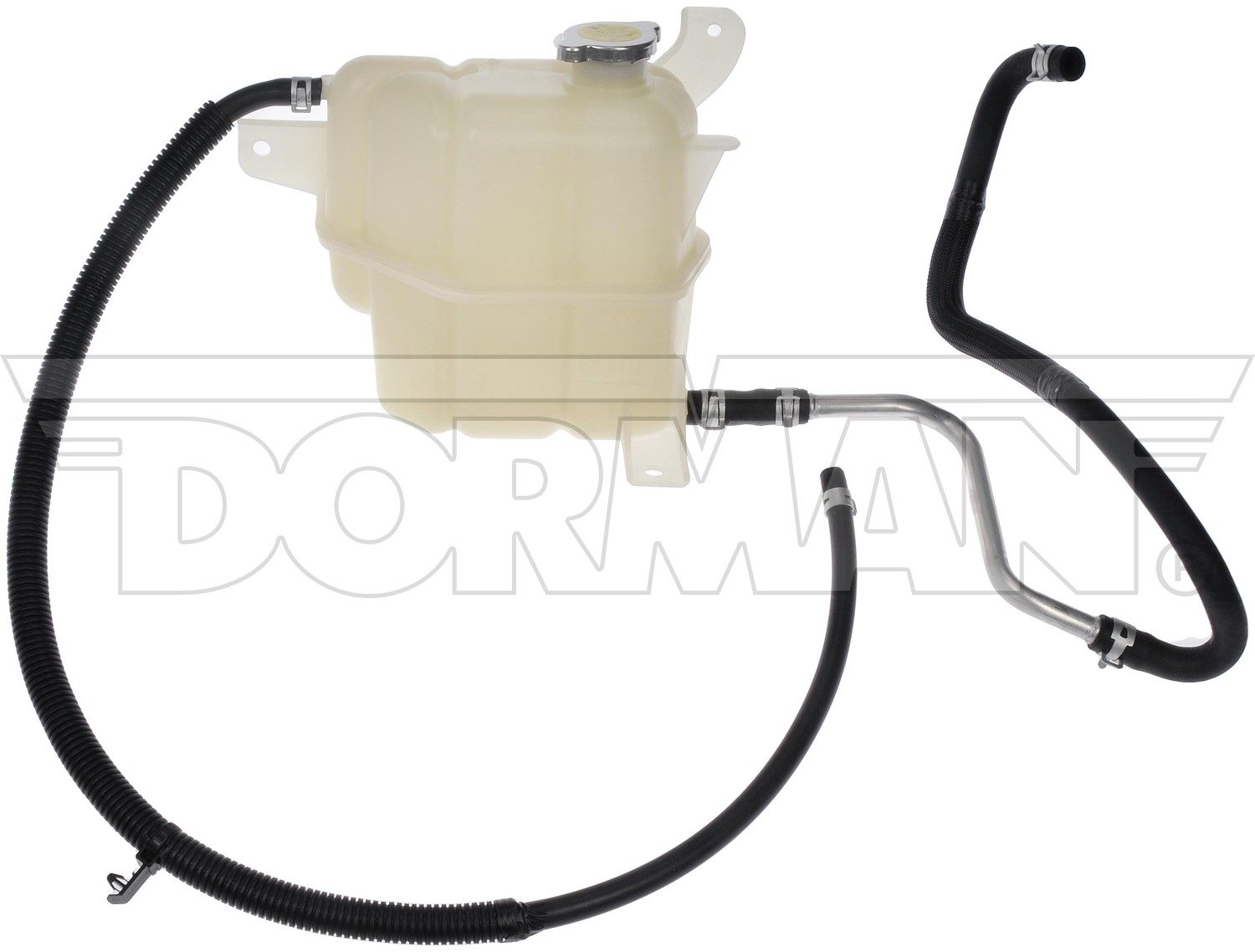 Angle View of Front Engine Coolant Reservoir DORMAN 603-629