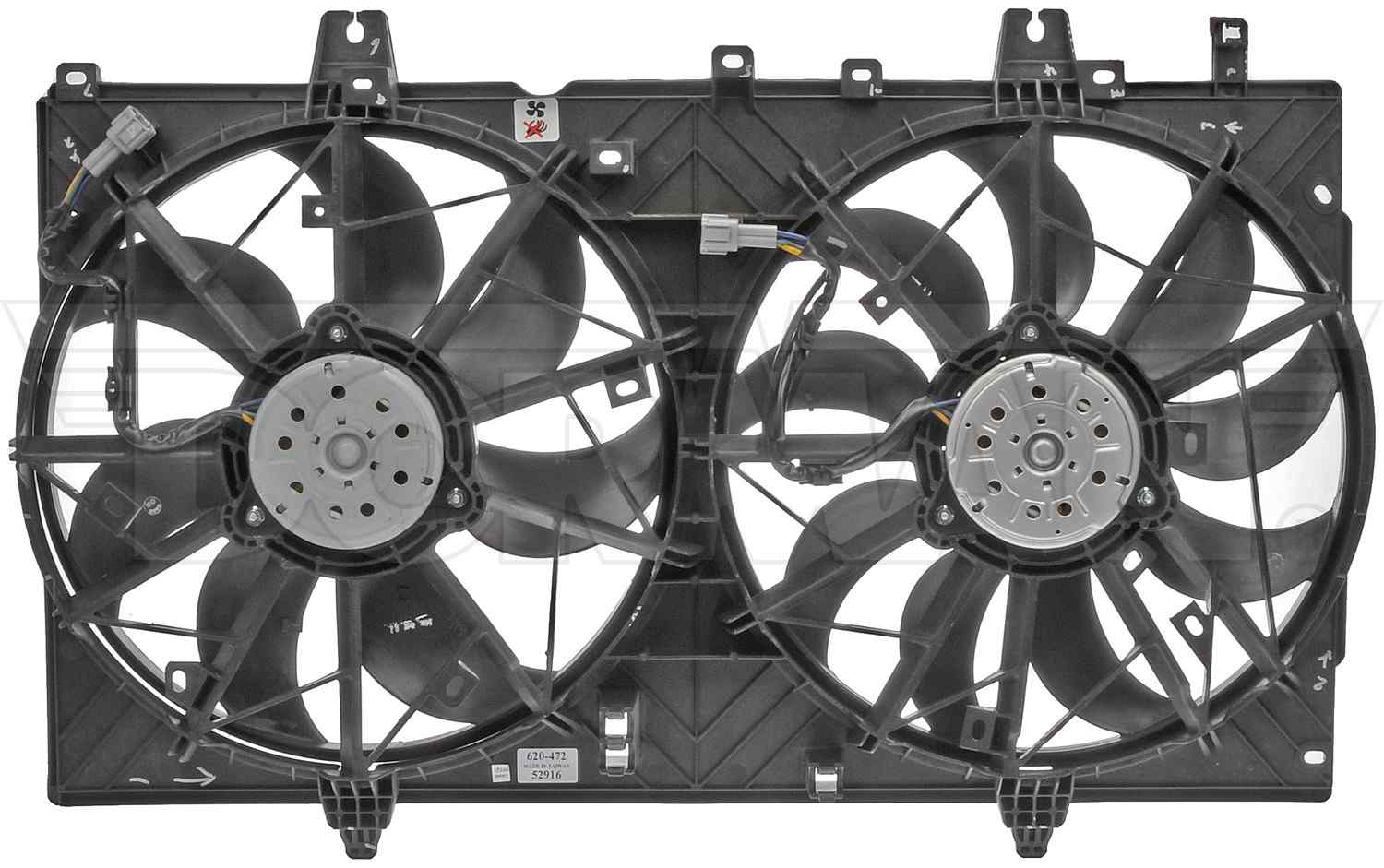 Front View of Engine Cooling Fan Assembly DORMAN 620-472