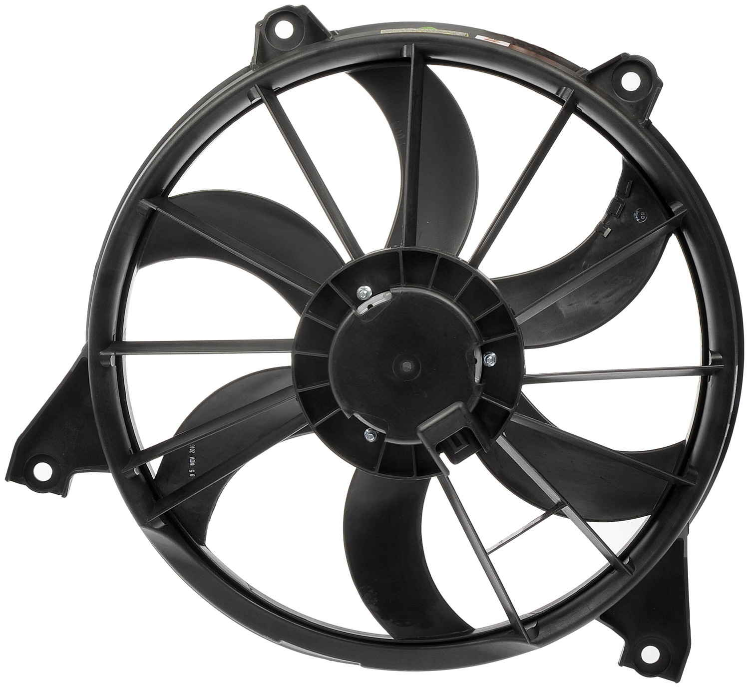 Front View of Dual Radiator and Condenser Fan Assembly DORMAN 621-393