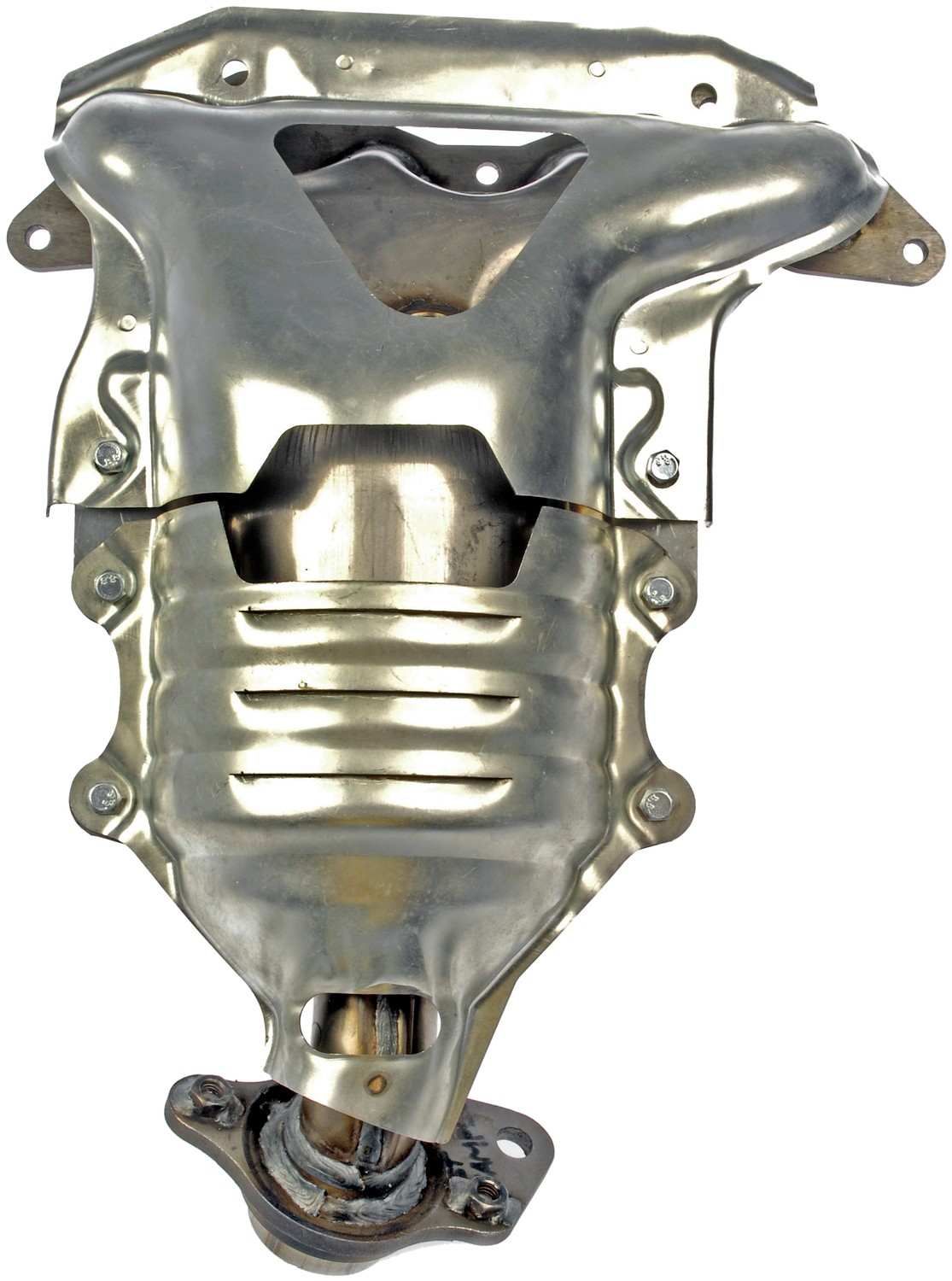 Front View of Catalytic Converter with Integrated Exhaust Manifold DORMAN 673-608