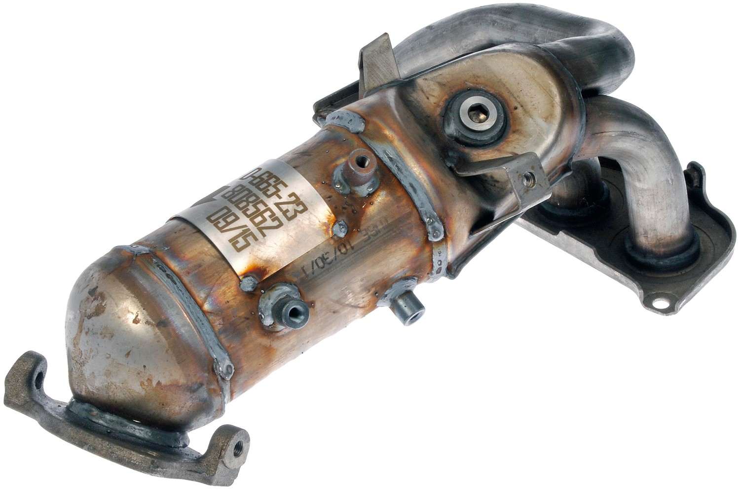 Front View of Catalytic Converter with Integrated Exhaust Manifold DORMAN 673-811