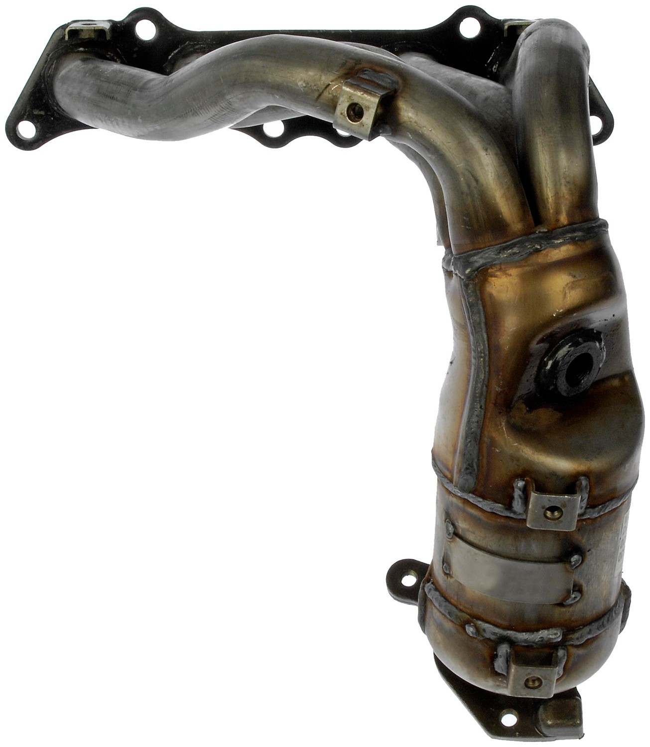 Front View of Catalytic Converter with Integrated Exhaust Manifold DORMAN 673-975