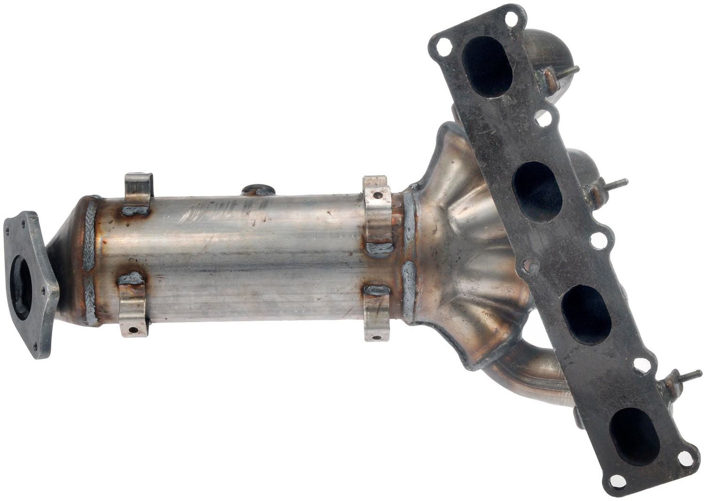 Back View of Catalytic Converter with Integrated Exhaust Manifold DORMAN 674-303