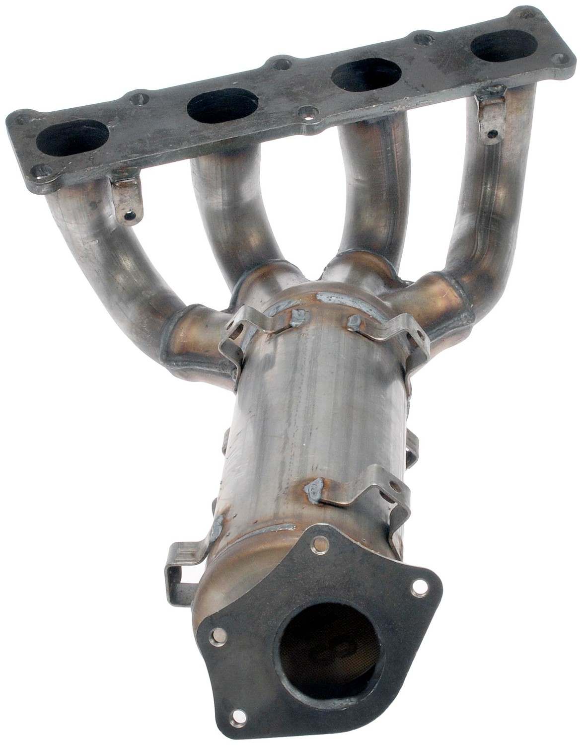 Bottom View of Catalytic Converter with Integrated Exhaust Manifold DORMAN 674-303