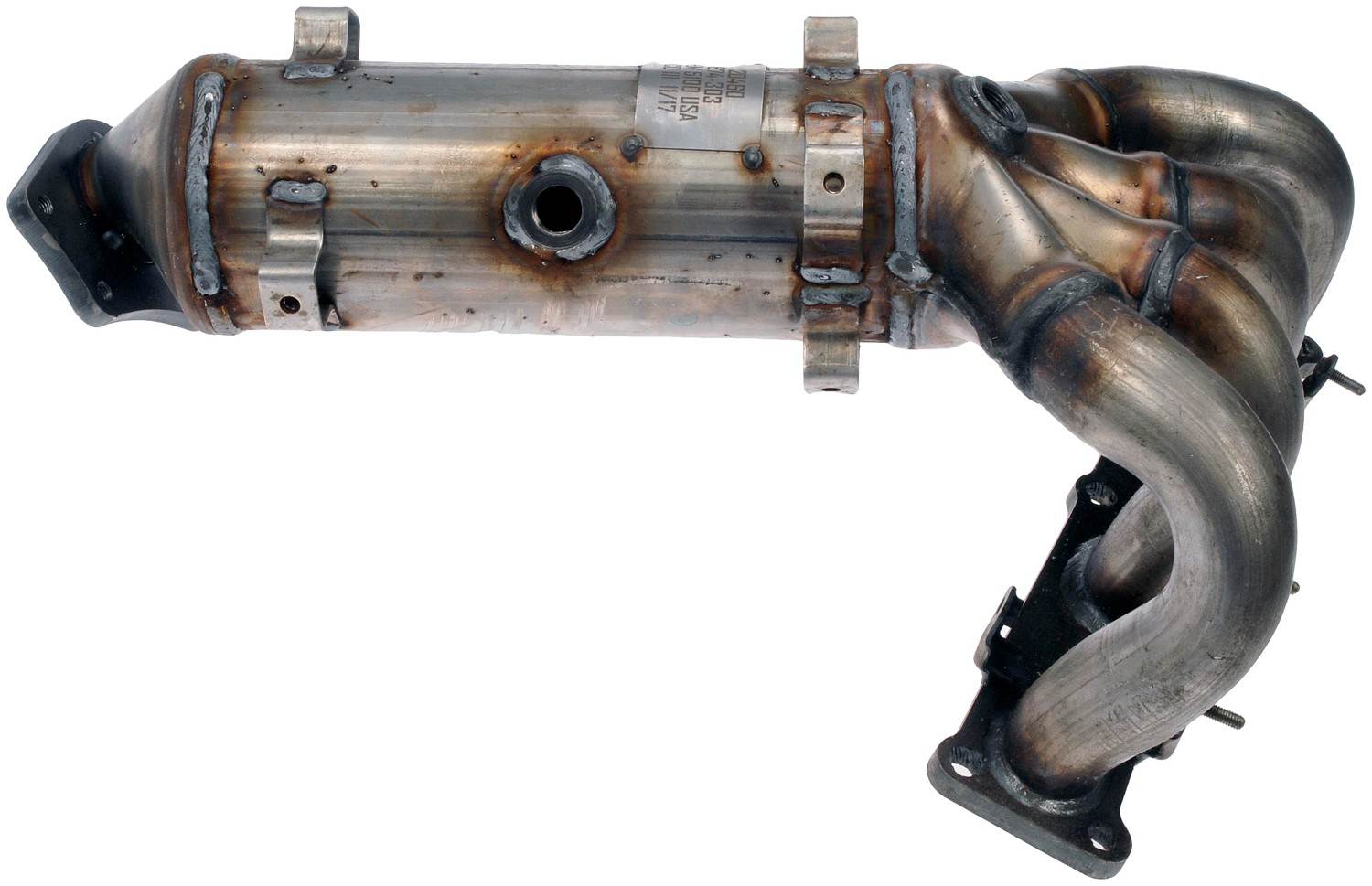 Left View of Catalytic Converter with Integrated Exhaust Manifold DORMAN 674-303