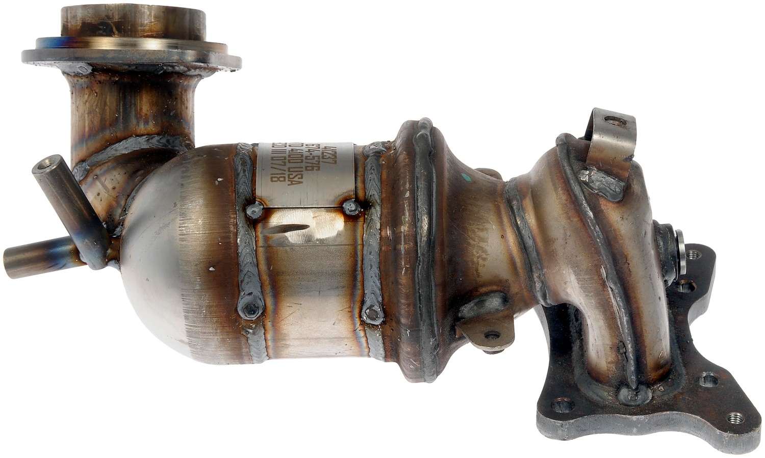 Back View of Front Catalytic Converter with Integrated Exhaust Manifold DORMAN 674-576