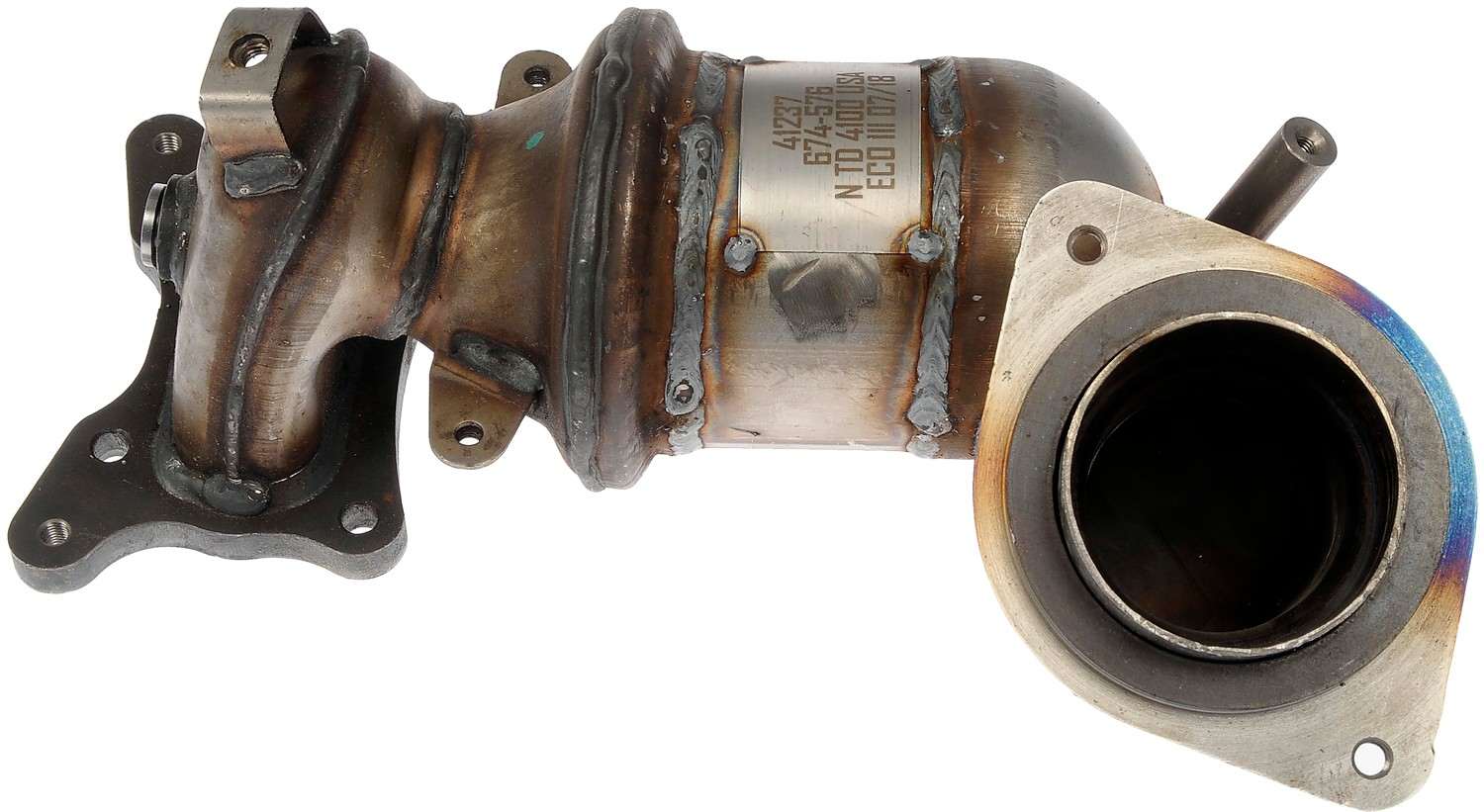 Front View of Front Catalytic Converter with Integrated Exhaust Manifold DORMAN 674-576