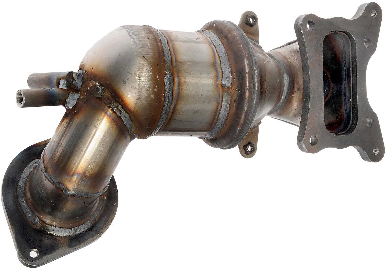 Top View of Front Catalytic Converter with Integrated Exhaust Manifold DORMAN 674-576