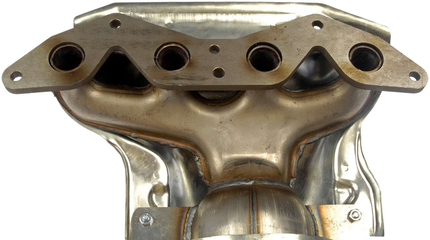 Top View of Catalytic Converter with Integrated Exhaust Manifold DORMAN 674-608