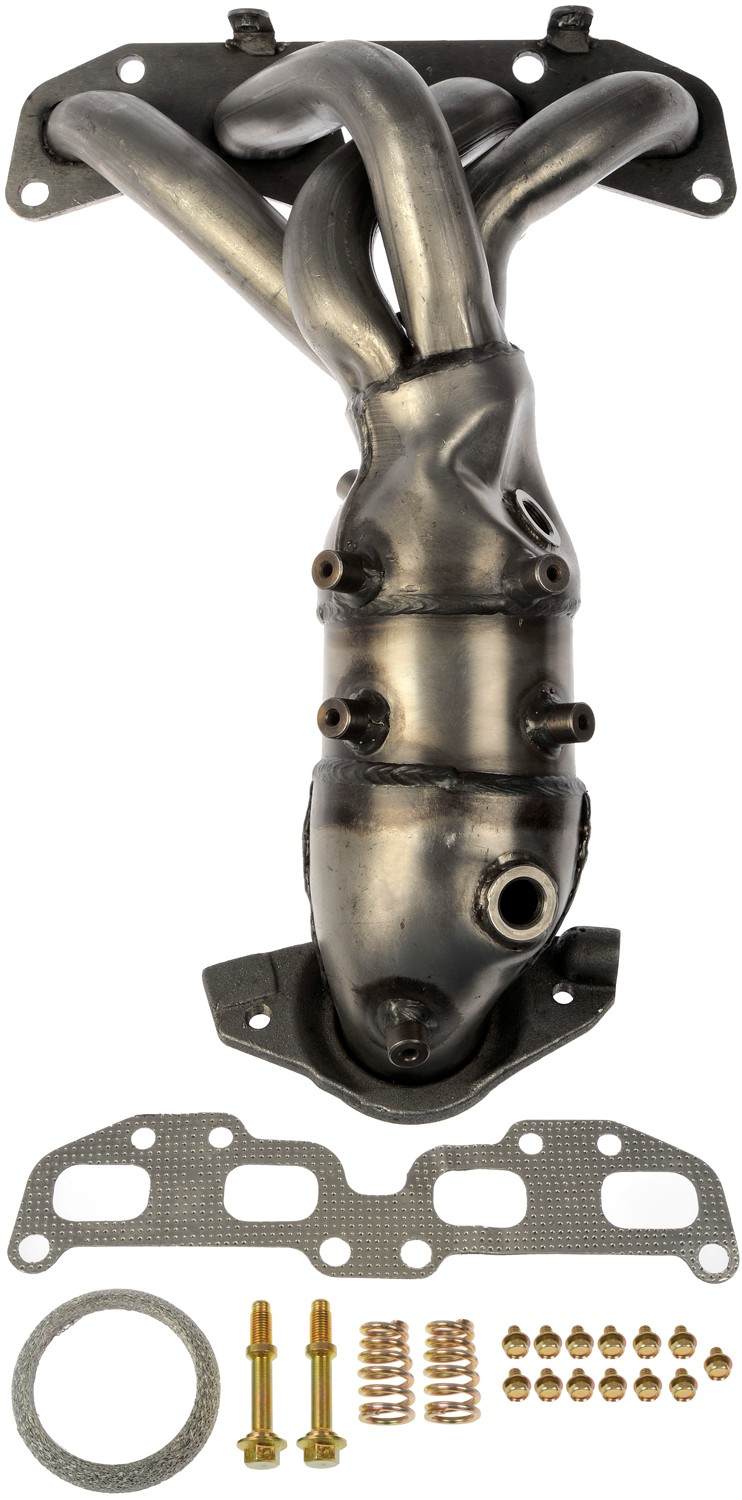 Angle View of Catalytic Converter with Integrated Exhaust Manifold DORMAN 674-659