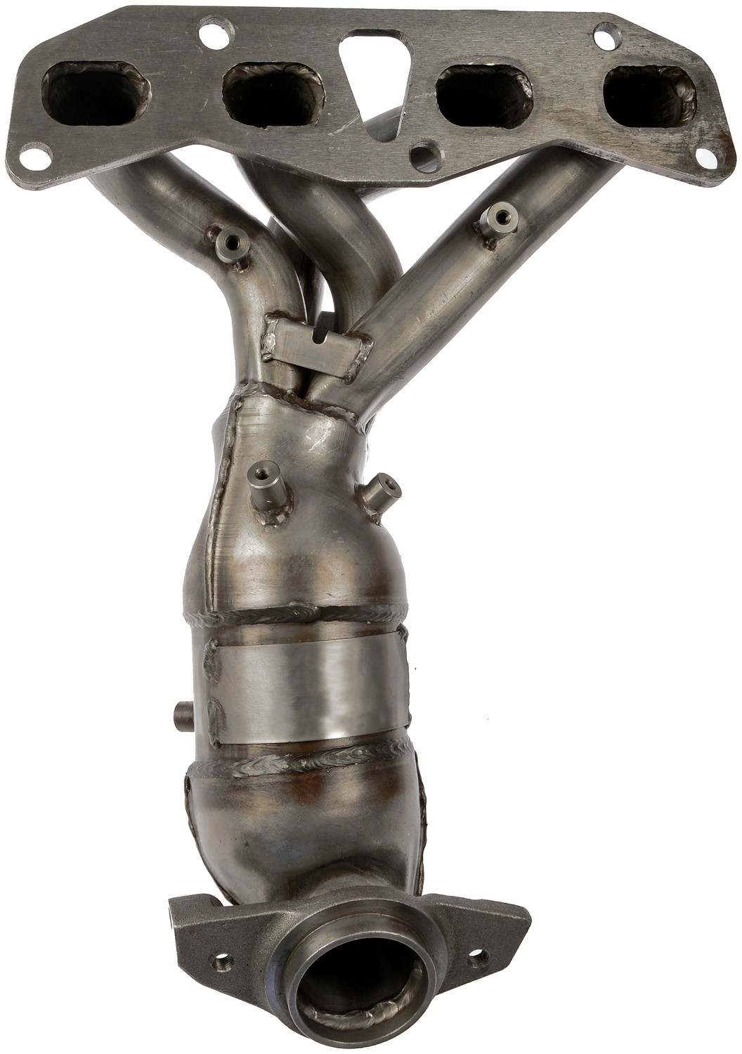 Back View of Catalytic Converter with Integrated Exhaust Manifold DORMAN 674-659