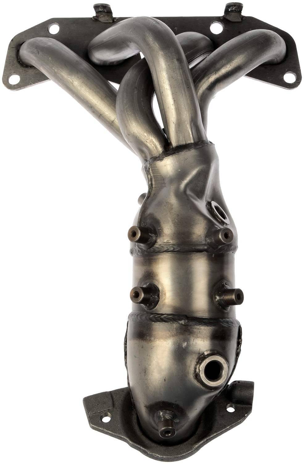 Top View of Catalytic Converter with Integrated Exhaust Manifold DORMAN 674-659