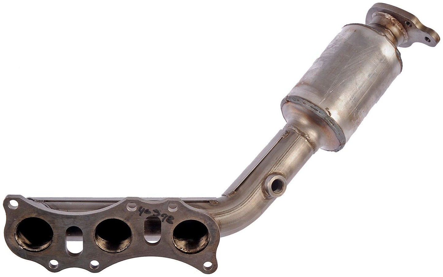 Back View of Left Catalytic Converter with Integrated Exhaust Manifold DORMAN 674-797