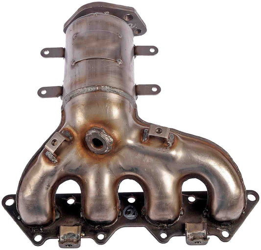 Top View of Catalytic Converter with Integrated Exhaust Manifold DORMAN 674-848