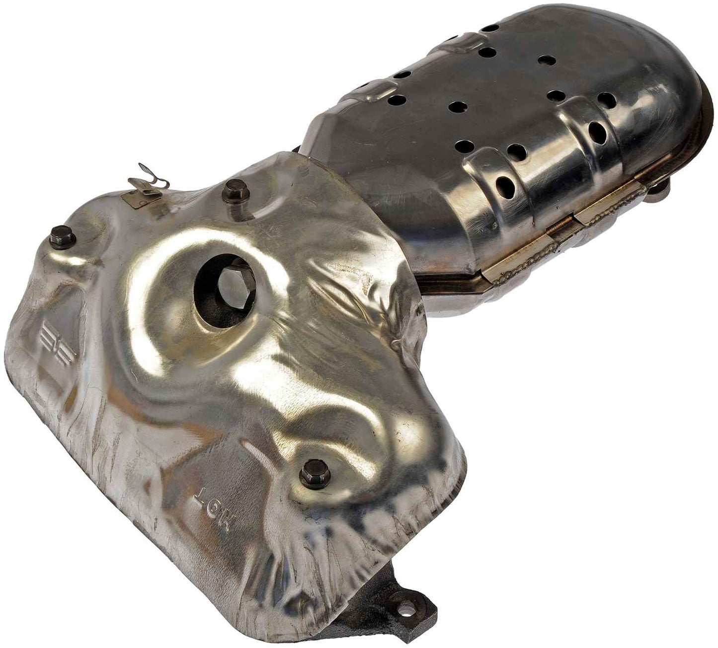 Top View of Catalytic Converter with Integrated Exhaust Manifold DORMAN 674-885