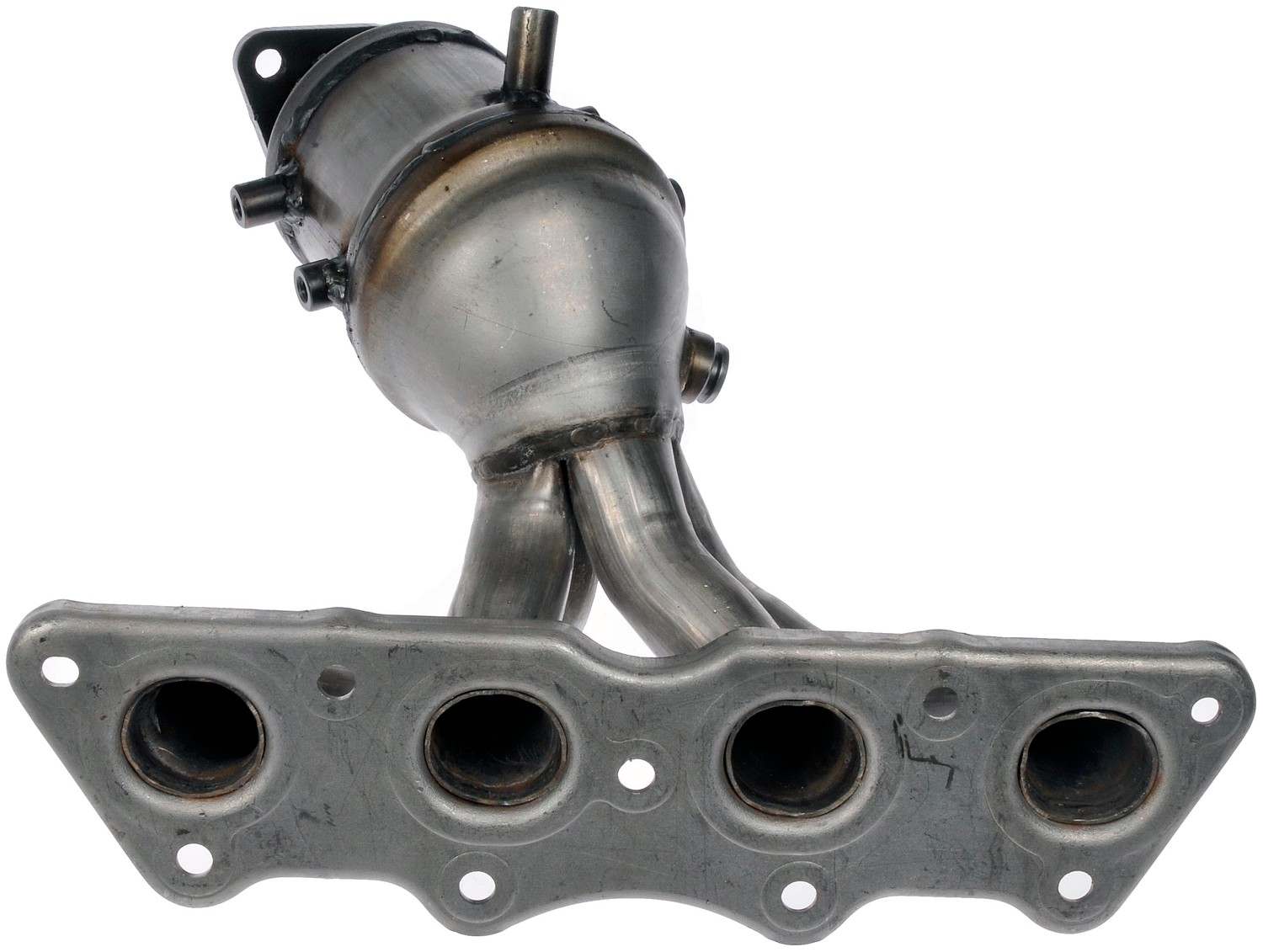 Back View of Catalytic Converter with Integrated Exhaust Manifold DORMAN 674-891