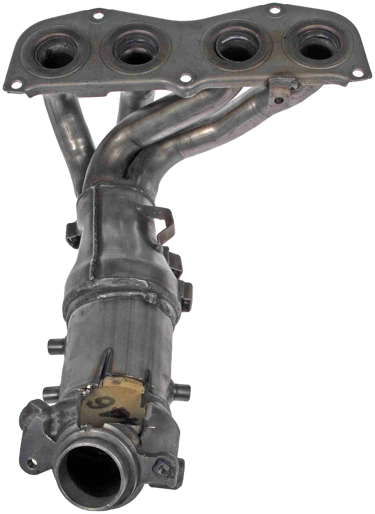 Back View of Front Catalytic Converter with Integrated Exhaust Manifold DORMAN 674-966