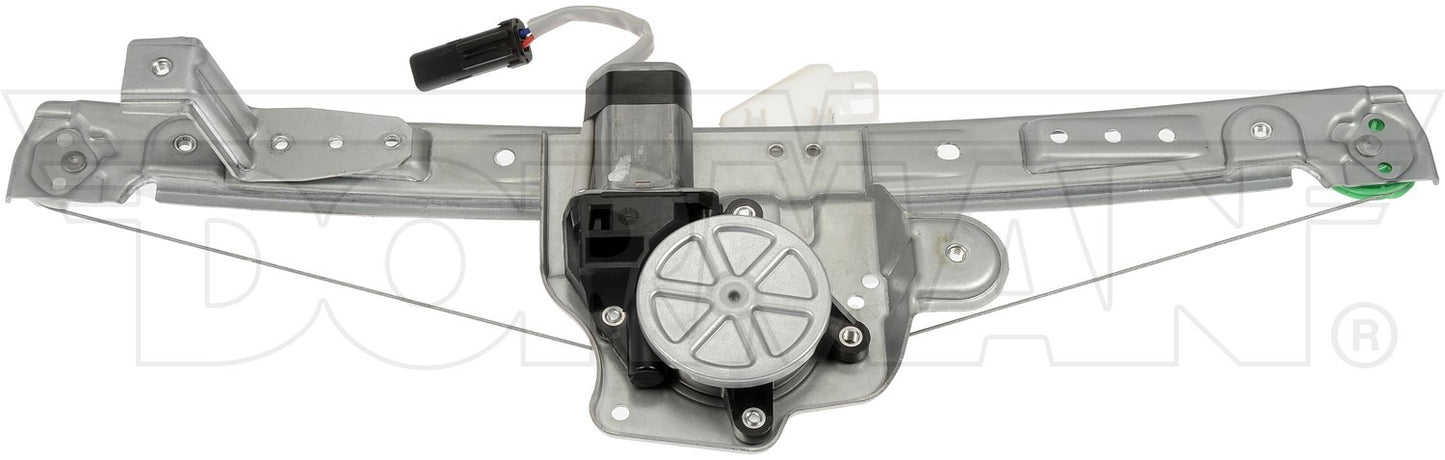 Back View of Rear Right Power Window Motor and Regulator Assembly DORMAN 741-133