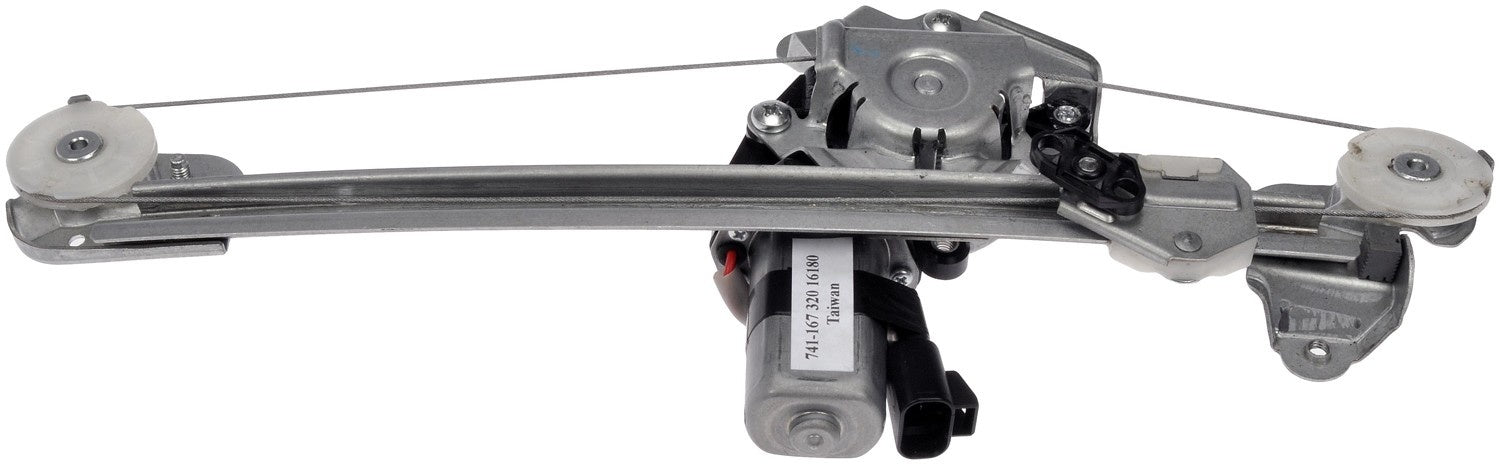 Front View of Rear Right Power Window Motor and Regulator Assembly DORMAN 741-167