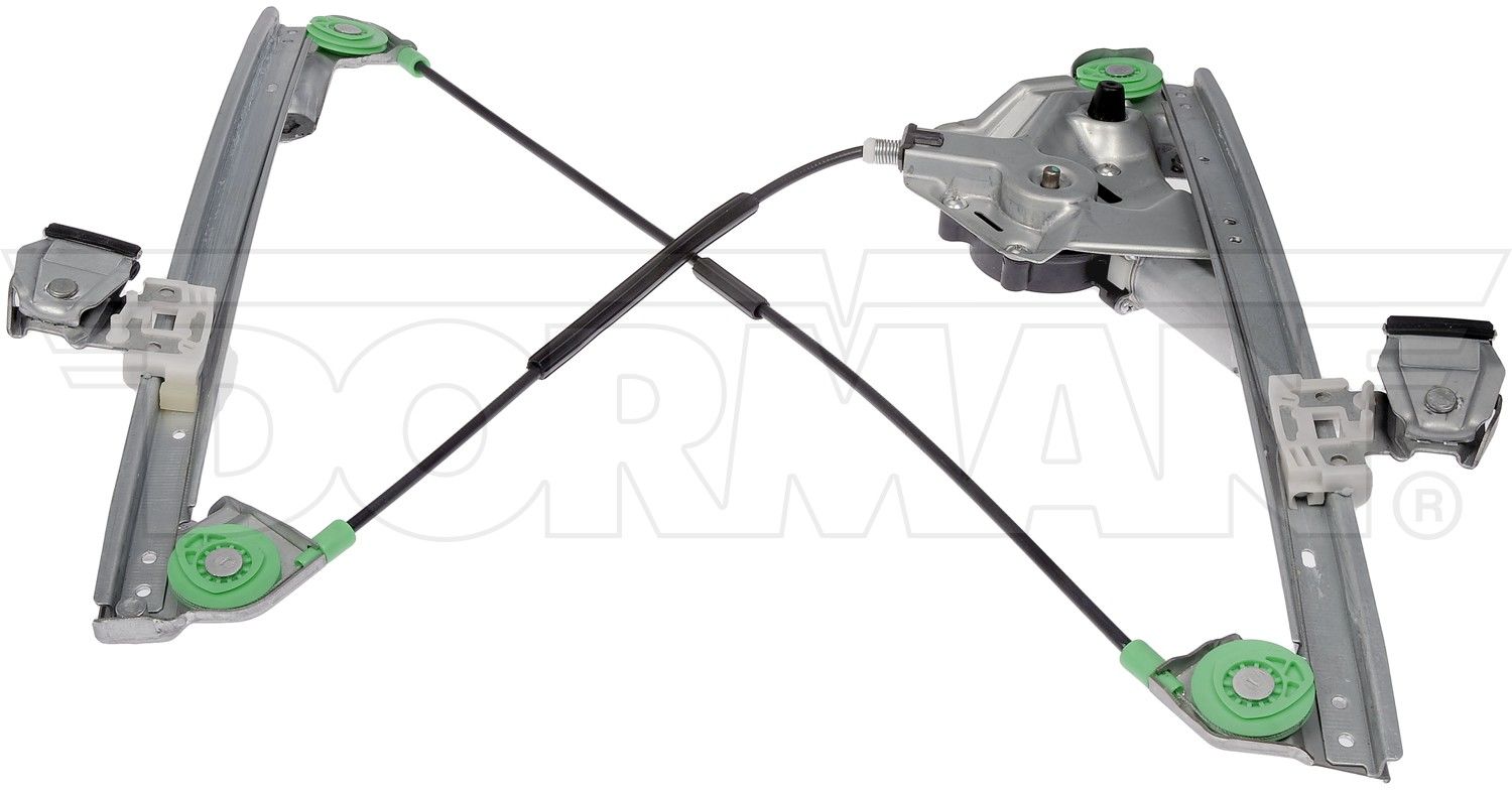 Front View of Front Right Power Window Motor and Regulator Assembly DORMAN 741-177