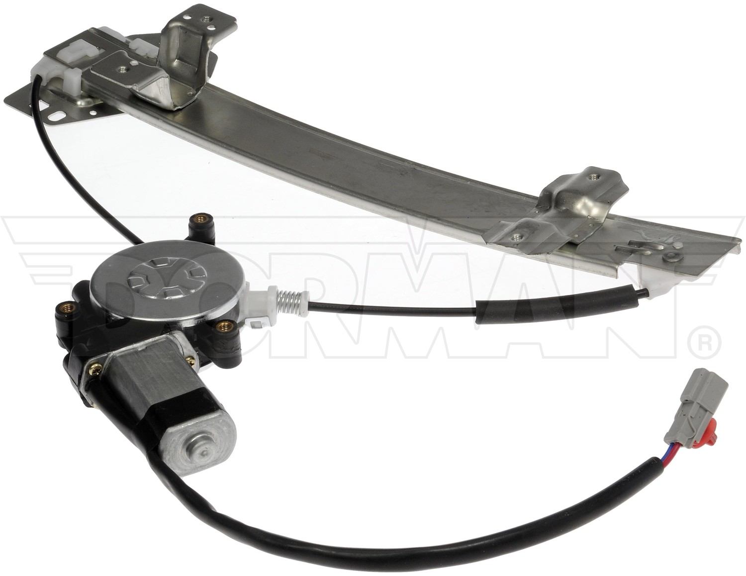 Angle View of Rear Left Power Window Motor and Regulator Assembly DORMAN 741-182