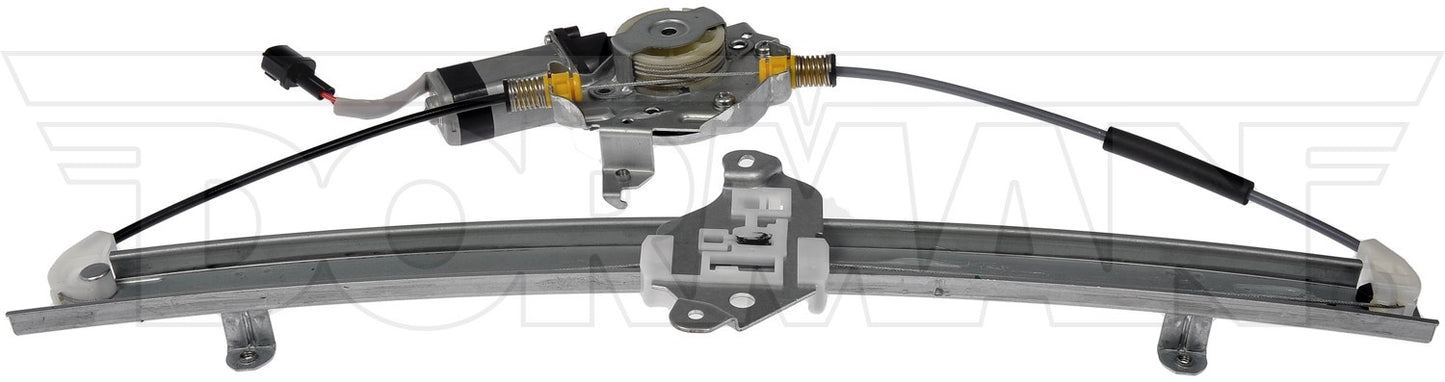 Top View of Front Right Power Window Motor and Regulator Assembly DORMAN 741-349