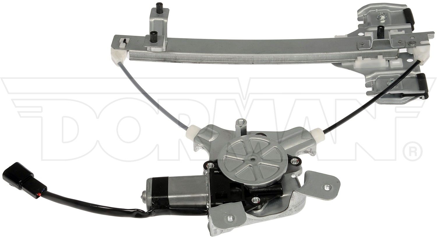 Back View of Rear Left Power Window Motor and Regulator Assembly DORMAN 741-390