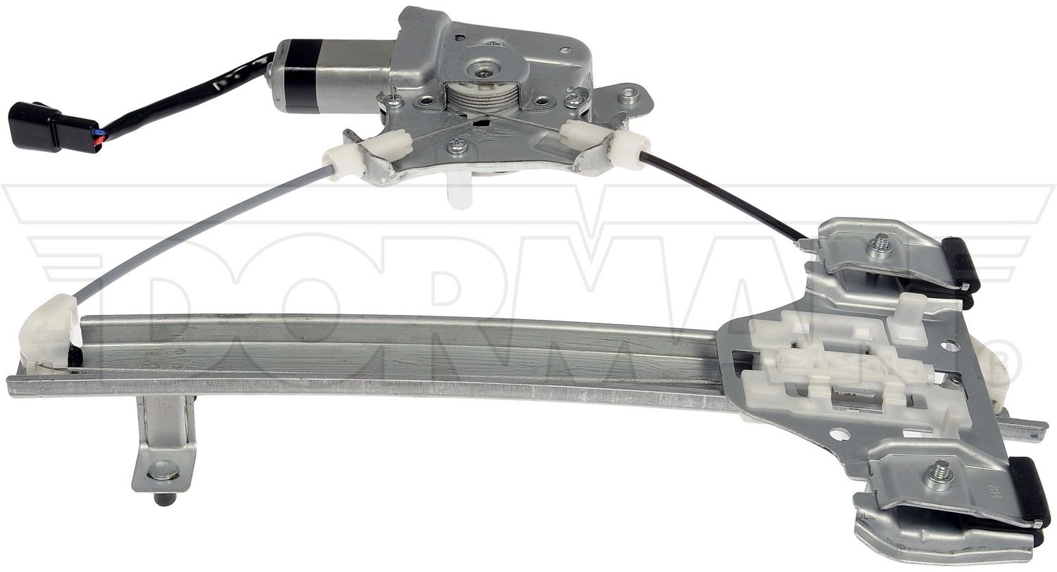 Top View of Rear Left Power Window Motor and Regulator Assembly DORMAN 741-390