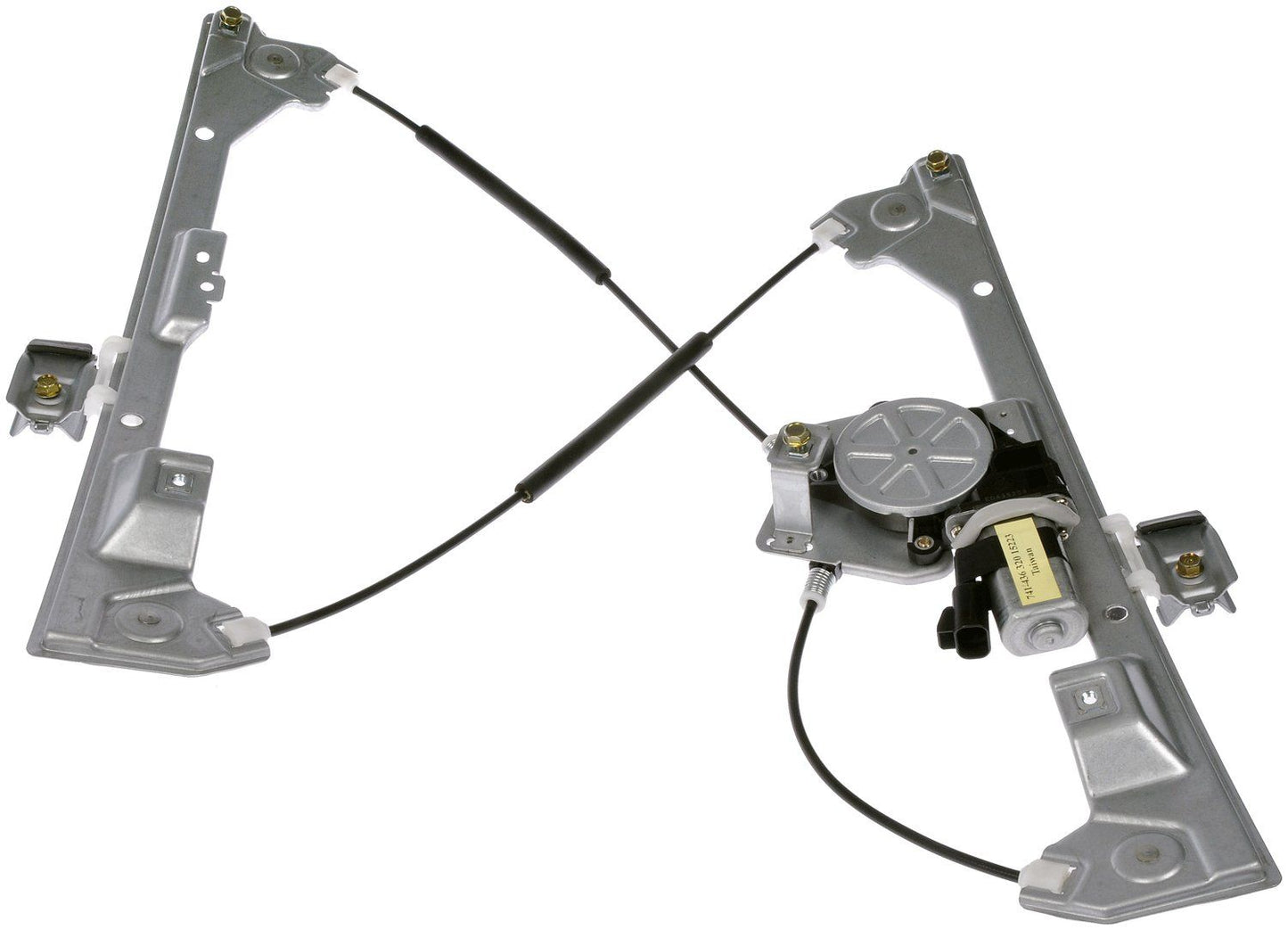 Back View of Front Left Power Window Motor and Regulator Assembly DORMAN 741-436