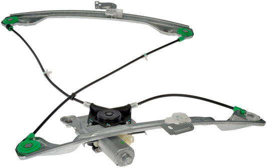 Angle View of Front Left Power Window Motor and Regulator Assembly DORMAN 741-641