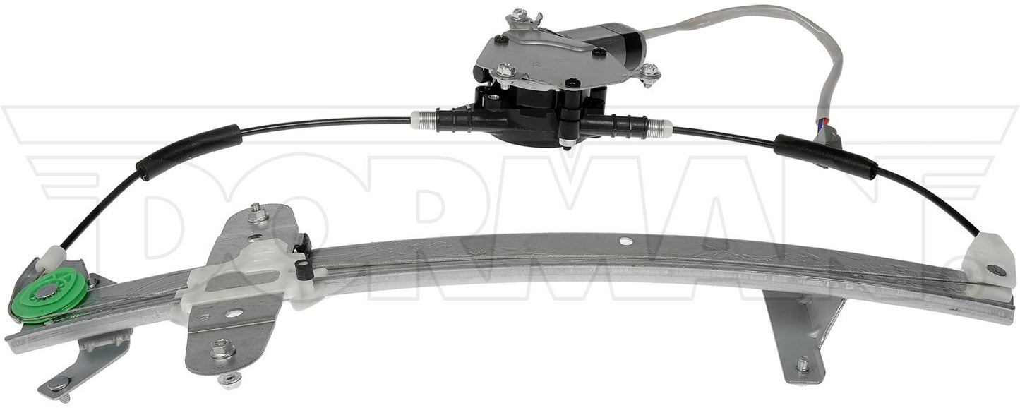 Top View of Rear Right Power Window Motor and Regulator Assembly DORMAN 741-678