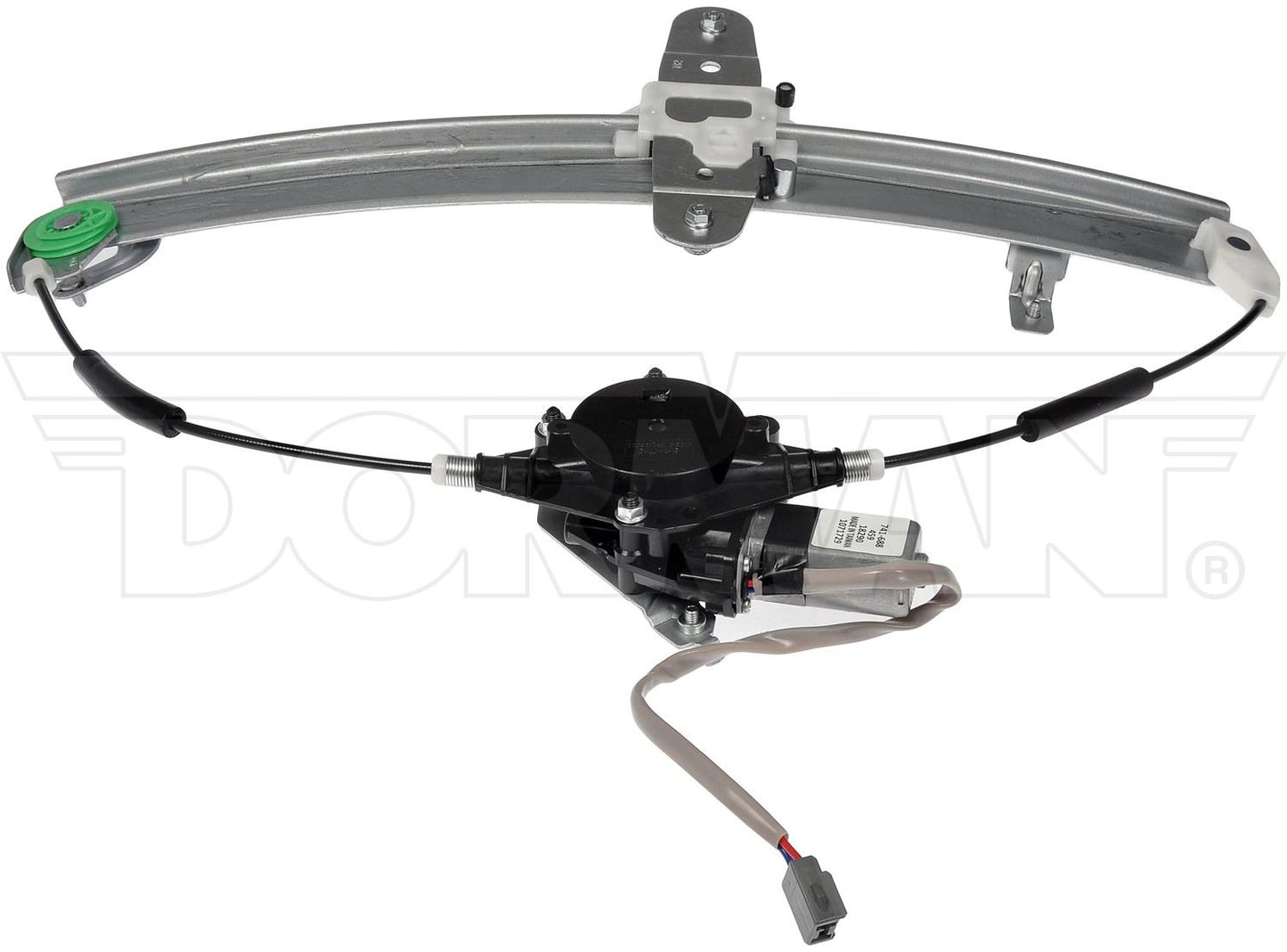 Front View of Rear Left Power Window Motor and Regulator Assembly DORMAN 741-688