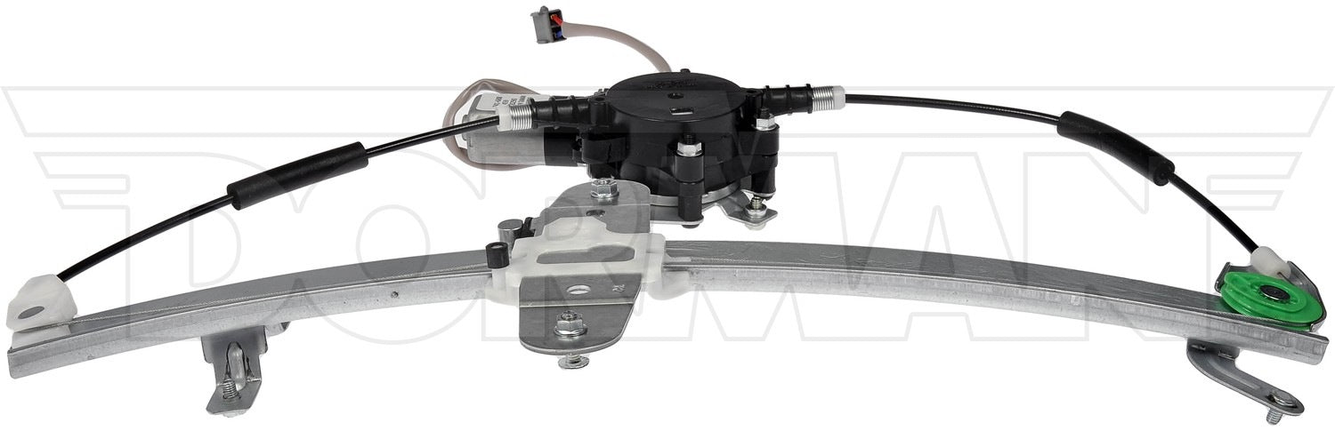 Top View of Rear Left Power Window Motor and Regulator Assembly DORMAN 741-688