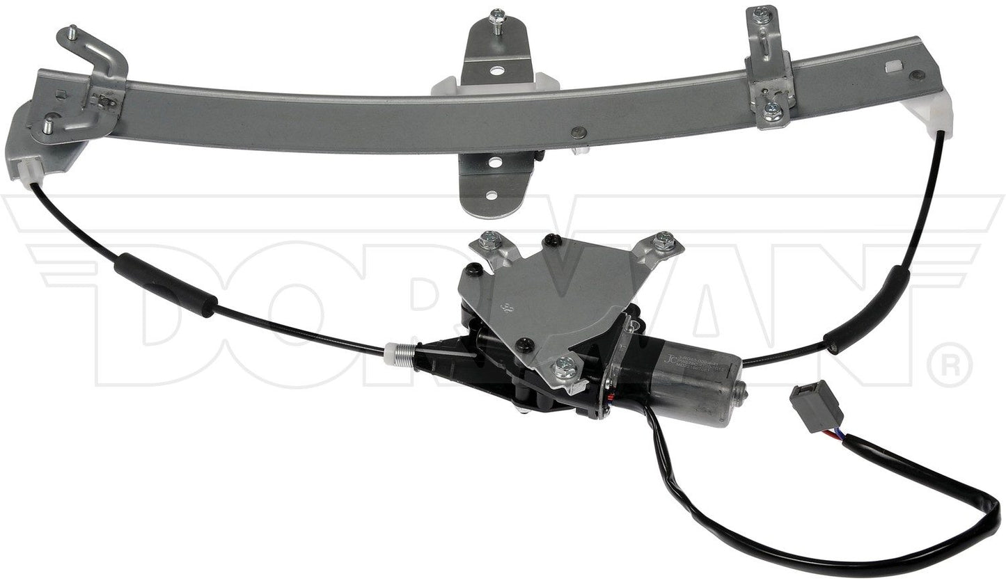 Back View of Rear Right Power Window Motor and Regulator Assembly DORMAN 741-689