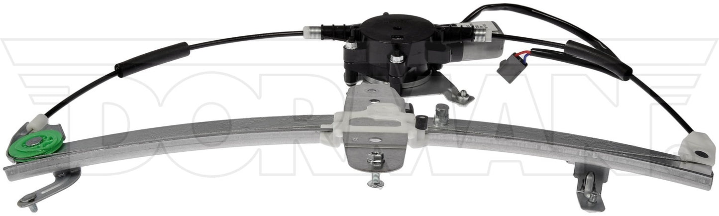 Top View of Rear Right Power Window Motor and Regulator Assembly DORMAN 741-689