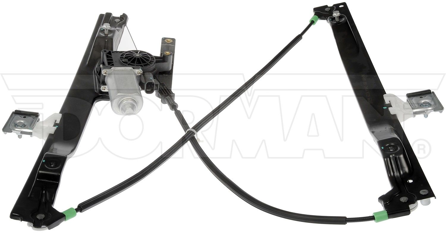 Back View of Front Right Power Window Motor and Regulator Assembly DORMAN 741-691