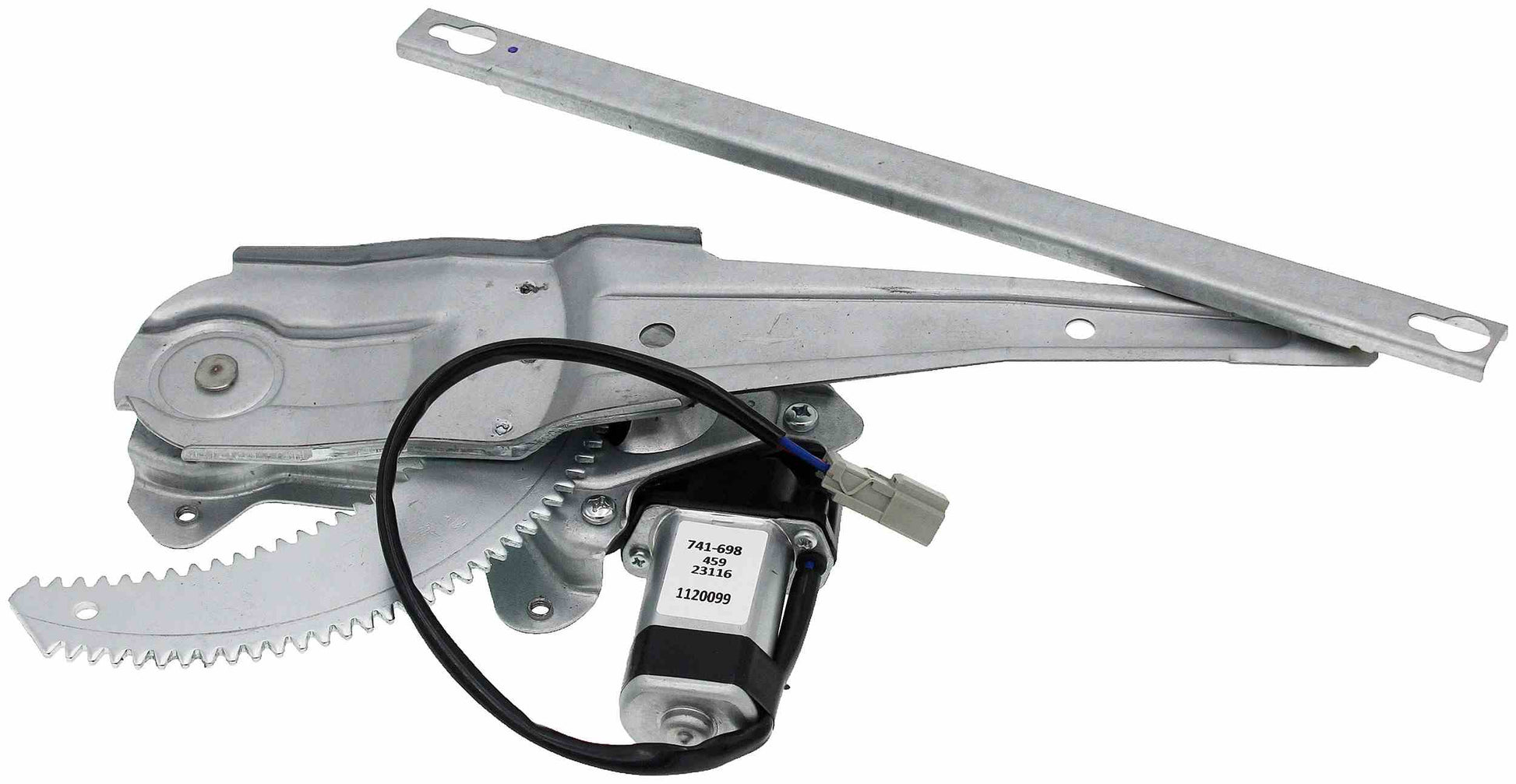 Angle View of Rear Left Power Window Motor and Regulator Assembly DORMAN 741-698