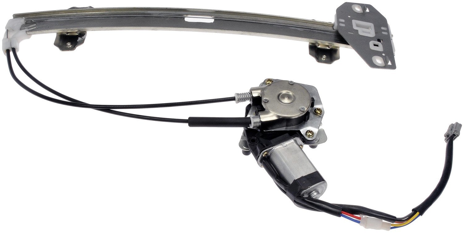 Back View of Front Left Power Window Motor and Regulator Assembly DORMAN 741-715