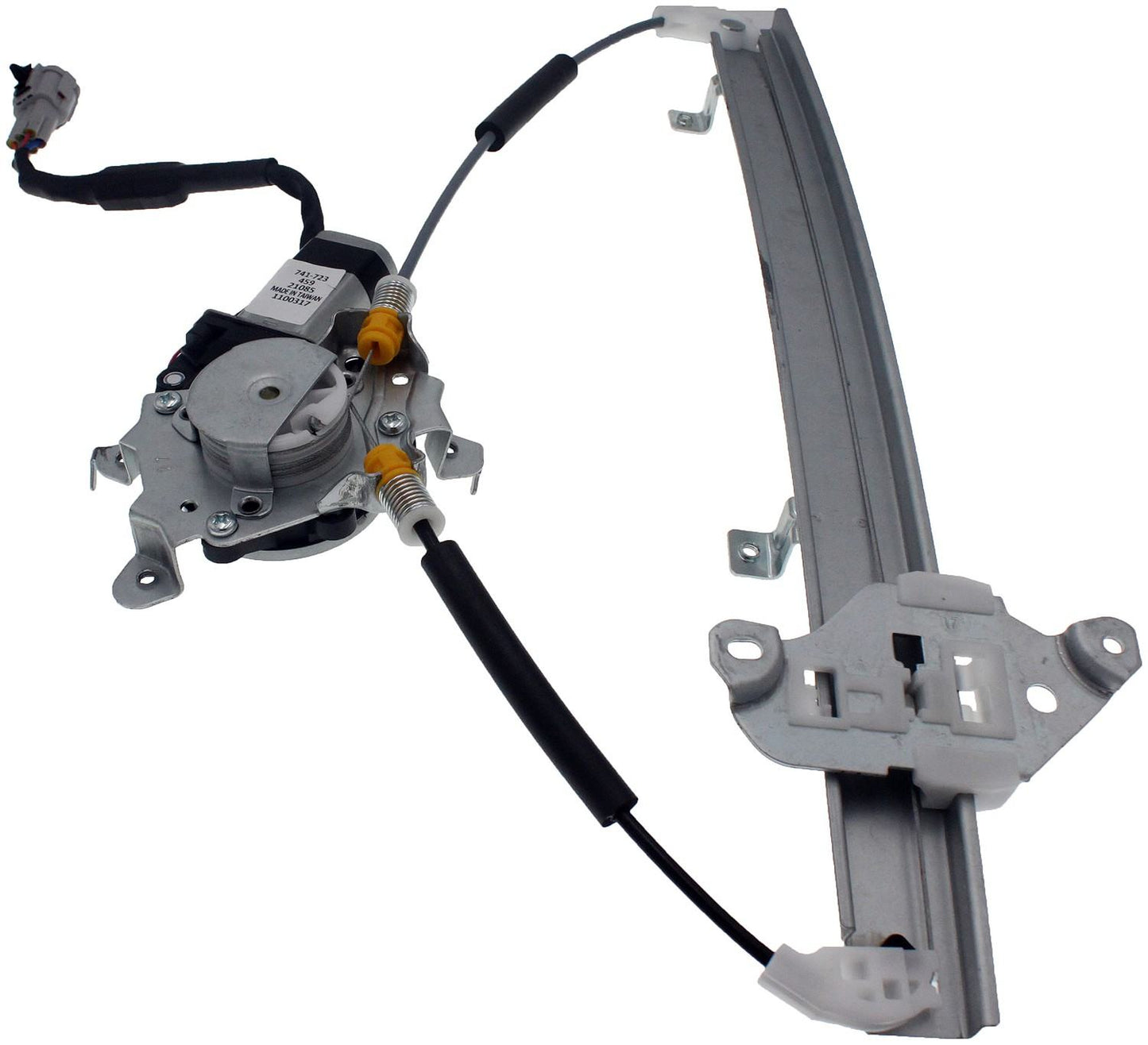 Front View of Front Left Power Window Motor and Regulator Assembly DORMAN 741-723