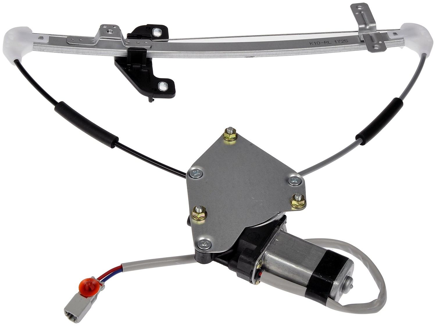 Front View of Rear Left Power Window Motor and Regulator Assembly DORMAN 741-744