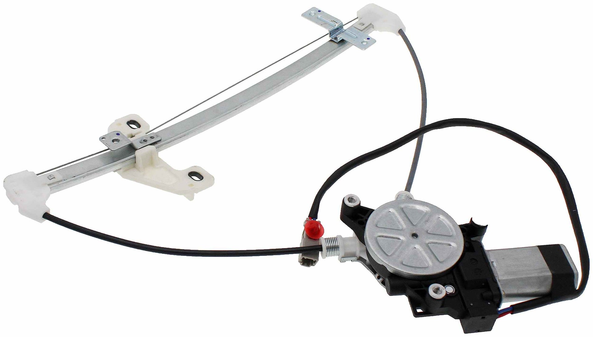 Left View of Rear Left Power Window Motor and Regulator Assembly DORMAN 741-744