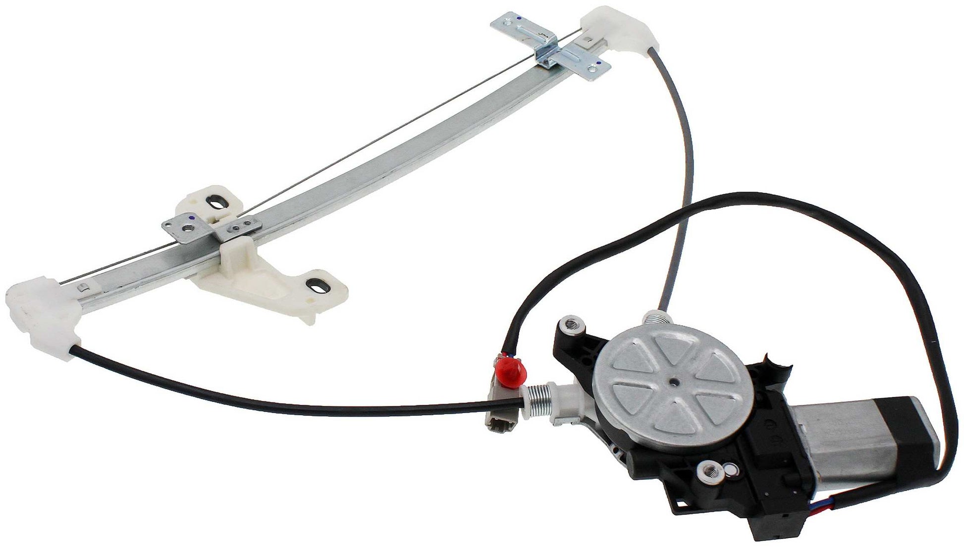 Side View of Rear Left Power Window Motor and Regulator Assembly DORMAN 741-744