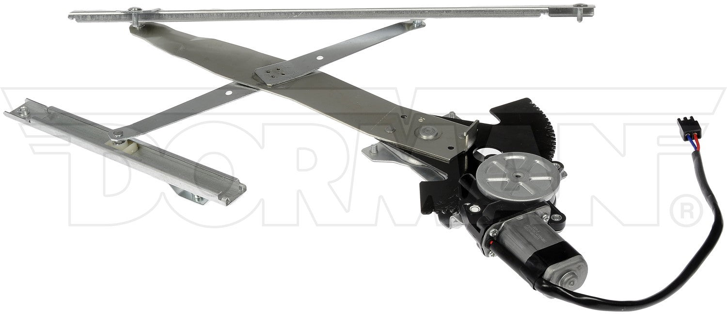 Front View of Front Left Power Window Motor and Regulator Assembly DORMAN 741-758