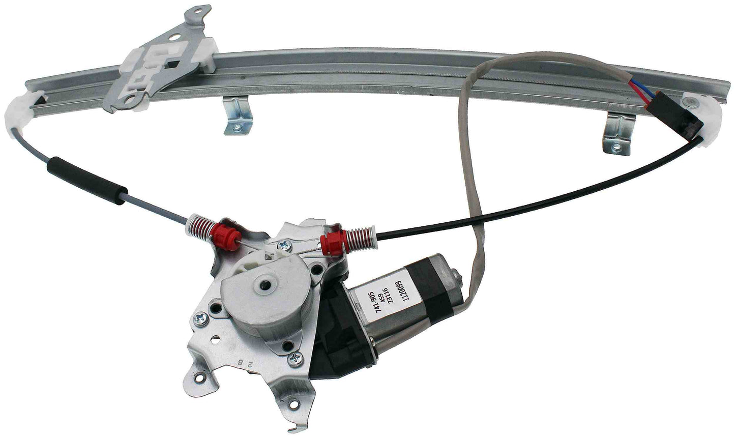 Angle View of Front Right Power Window Motor and Regulator Assembly DORMAN 741-905