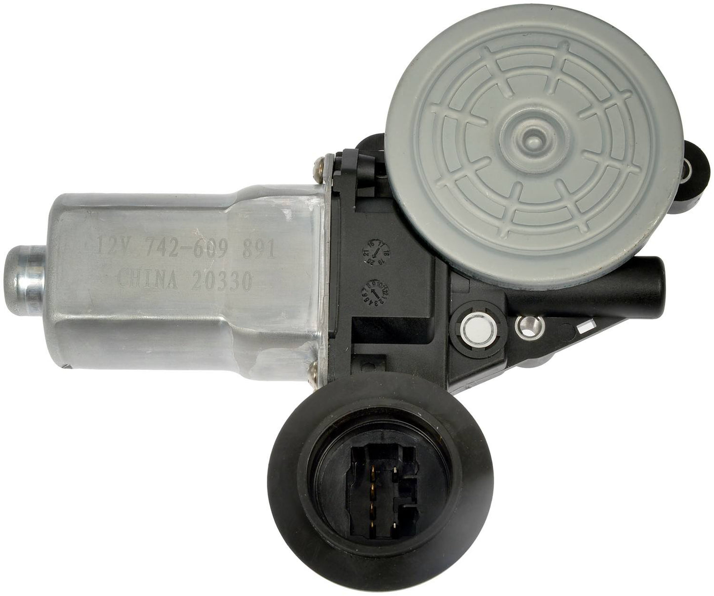 Back View of Front Right Power Window Motor DORMAN 742-609