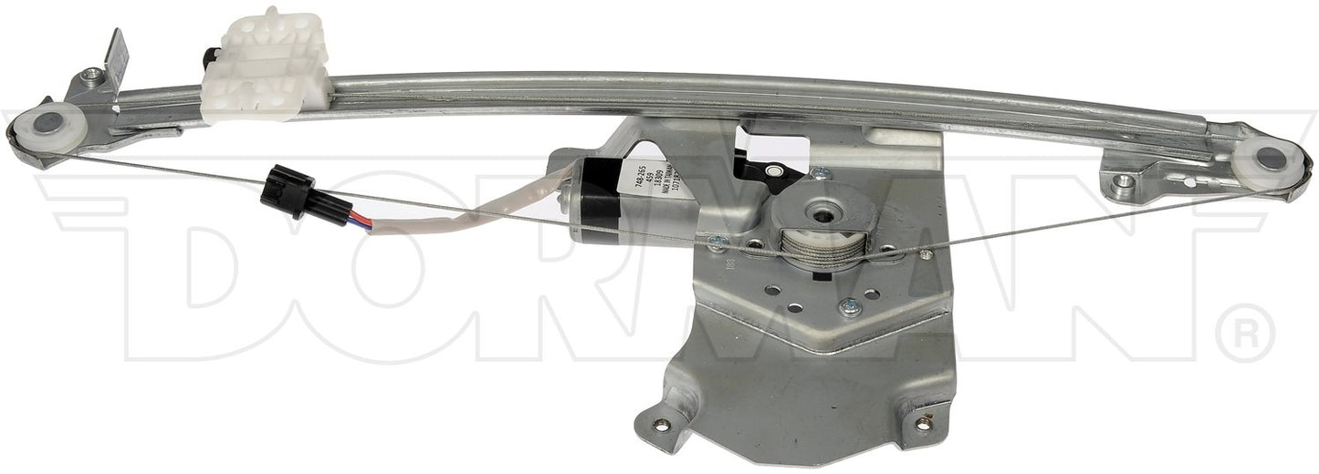 Front View of Rear Right Power Window Motor and Regulator Assembly DORMAN 748-265