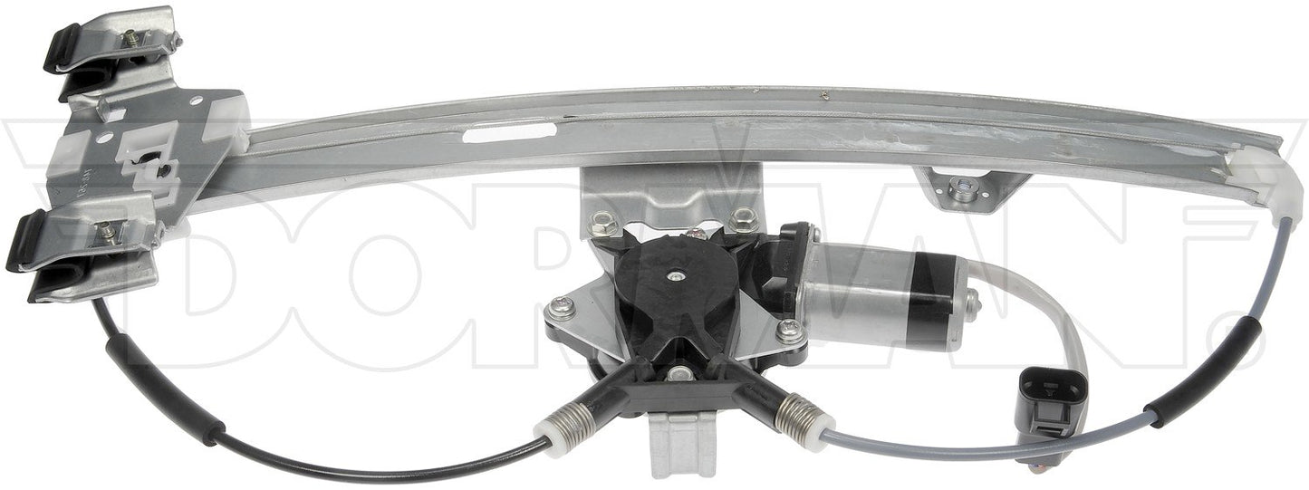 Front View of Rear Left Power Window Motor and Regulator Assembly DORMAN 748-266